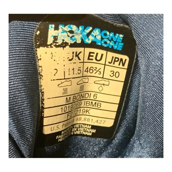 HOKA One One Bondi 6 Running Shoes With CurRex Insoles Sz 12 - Picture 10 of 10